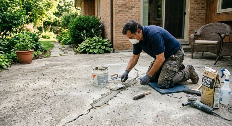 Chipped Concrete Repair in Des Moines, IA